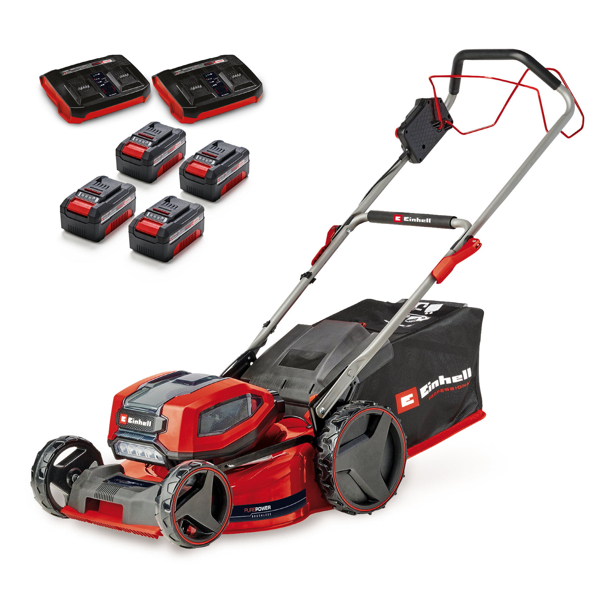 Einhell Professional Akku-Rasenmäher GP-CM 36/47 S Li BL (4x4,0Ah)