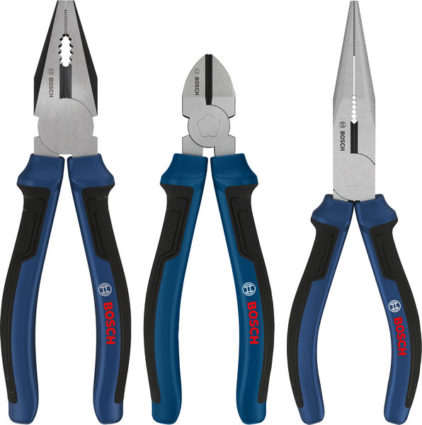 Bosch Zangen-Set mit Mehrkomponentengriffen 3-teilig