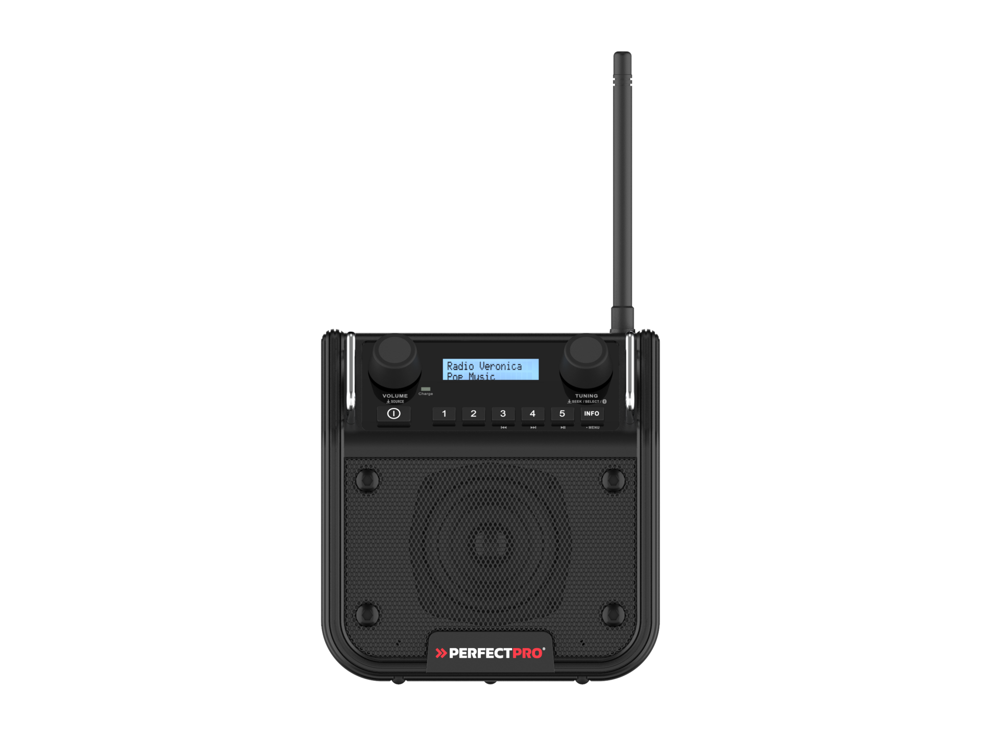 PerfectPro Baustellenradio Compact DMS-18V AMPShare – Multi-Battery System