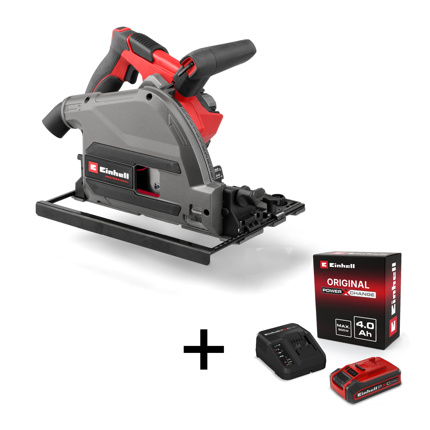 Einhell Professional Akku-Tauchsäge TP-PS 18/165 Li BL + 4Ah PLUS PXC Starter Kit