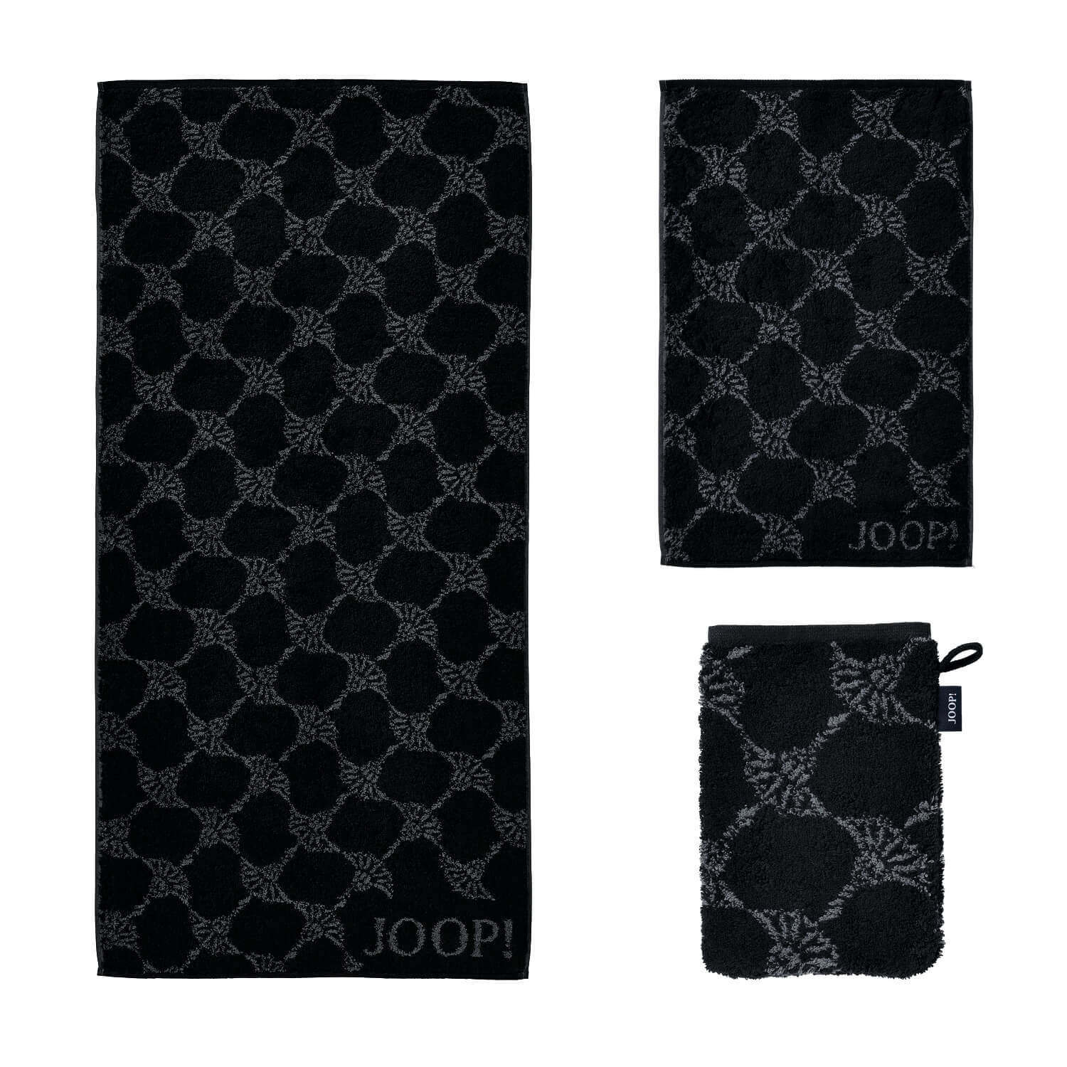 JOOP! Handtücher Cornflower Schwarz 1611 90
