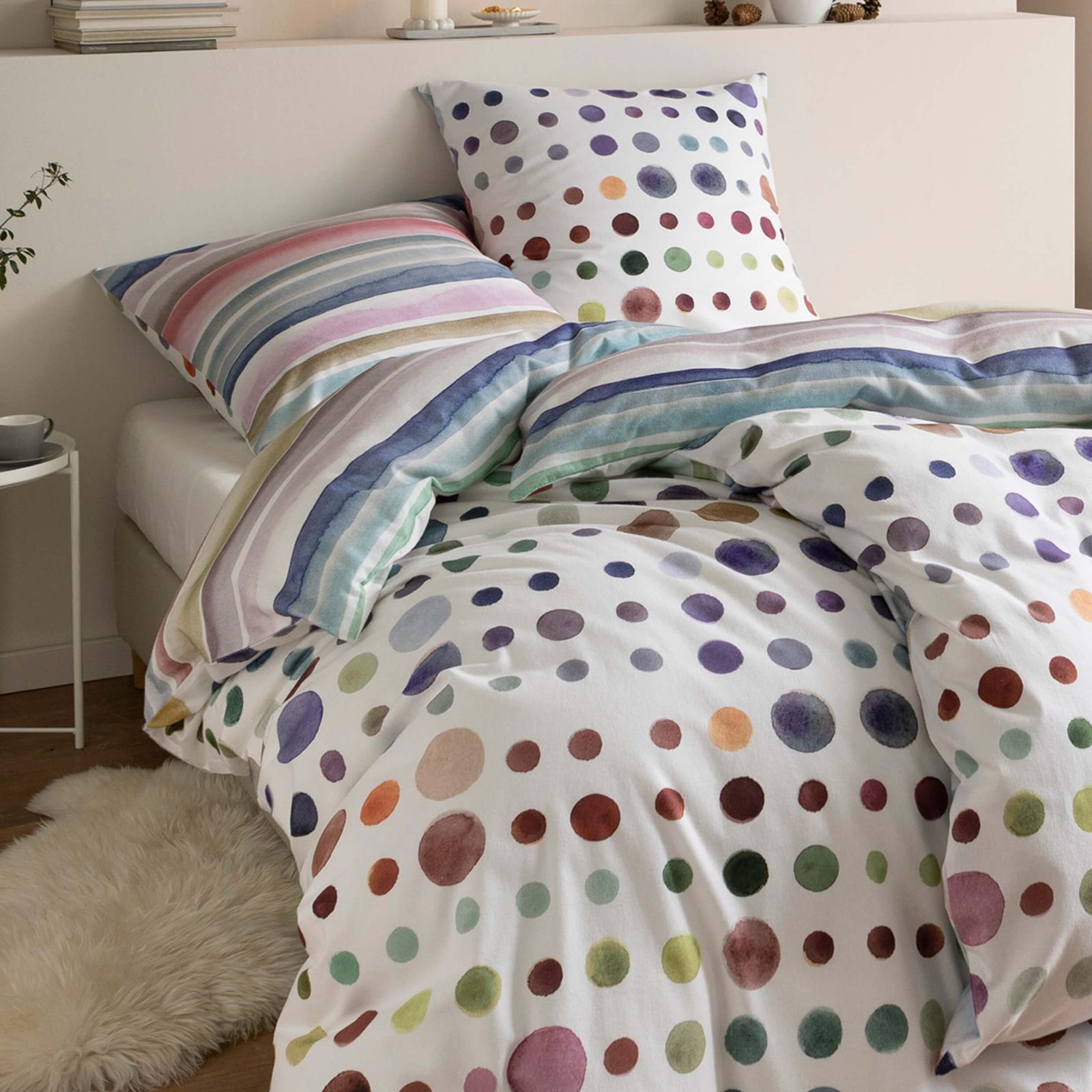 Estella Bettwäsche Joy 4423 985 Multicolor Kuschelflanell