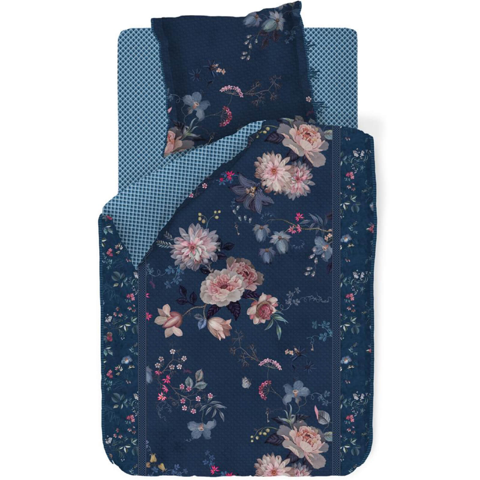 Pip Studio Bettwäsche Tokyo Bouquet Dark Blue