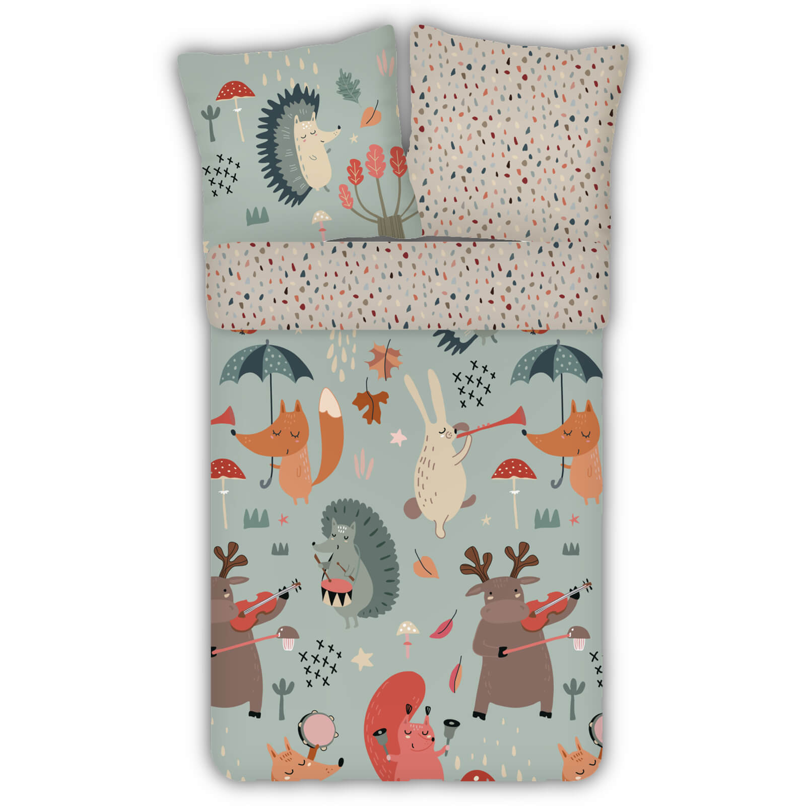 ESPiCO Bettwäsche Trendy Bedding Waldtiere Multi Renforcé