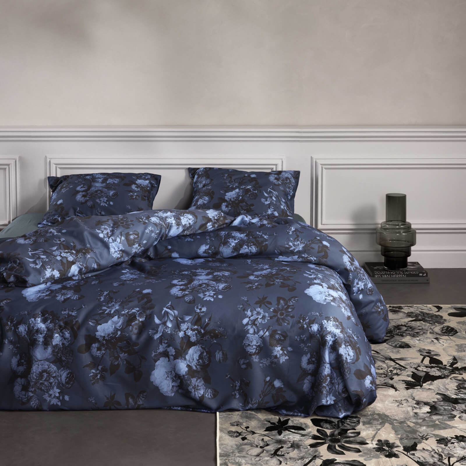 Essenza Bettwäsche Florice Bijou Blue Baumwollsatin Lyocell
