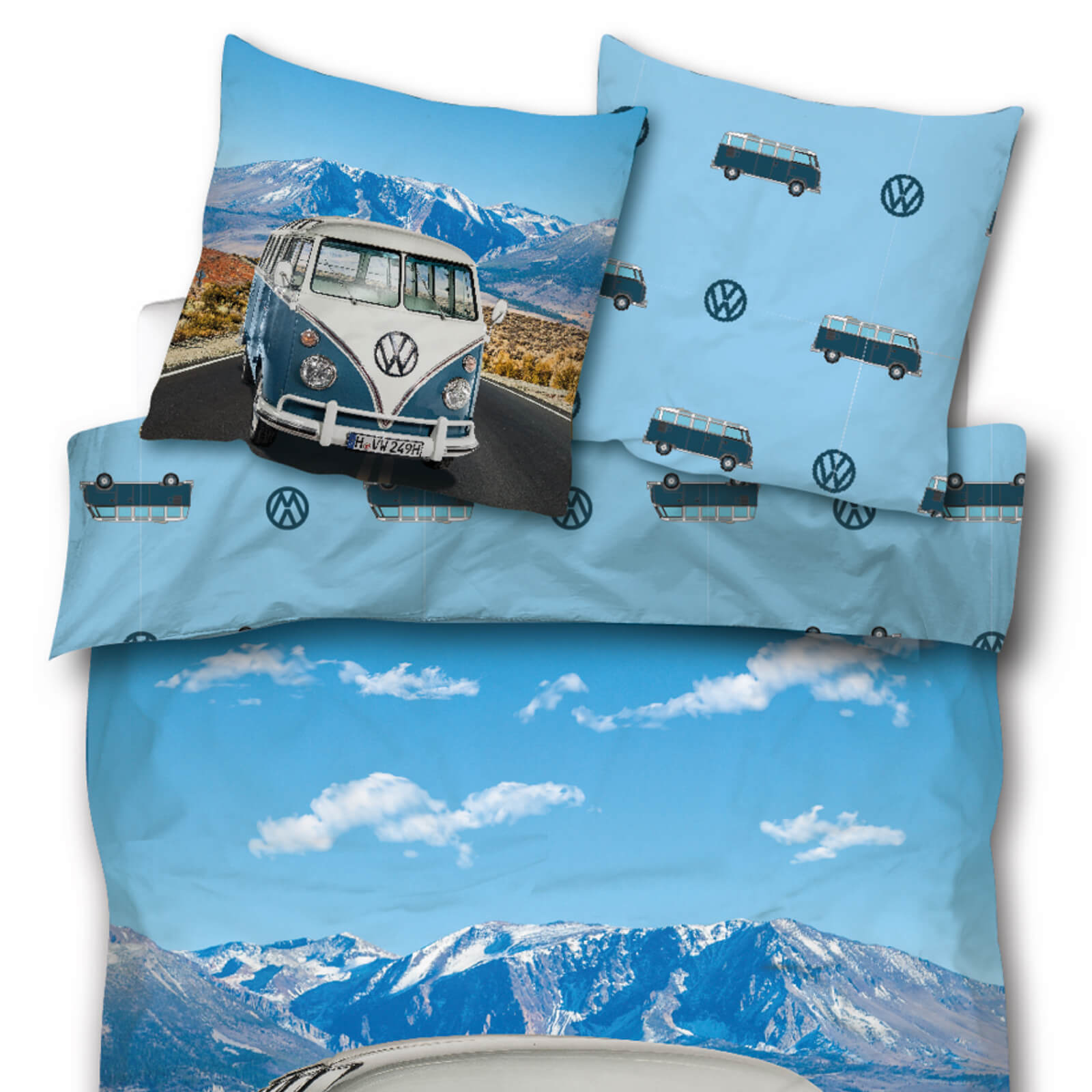 SkyBrands Volkswagen Bettwäsche VW Bulli T1 Panorama Renforcé