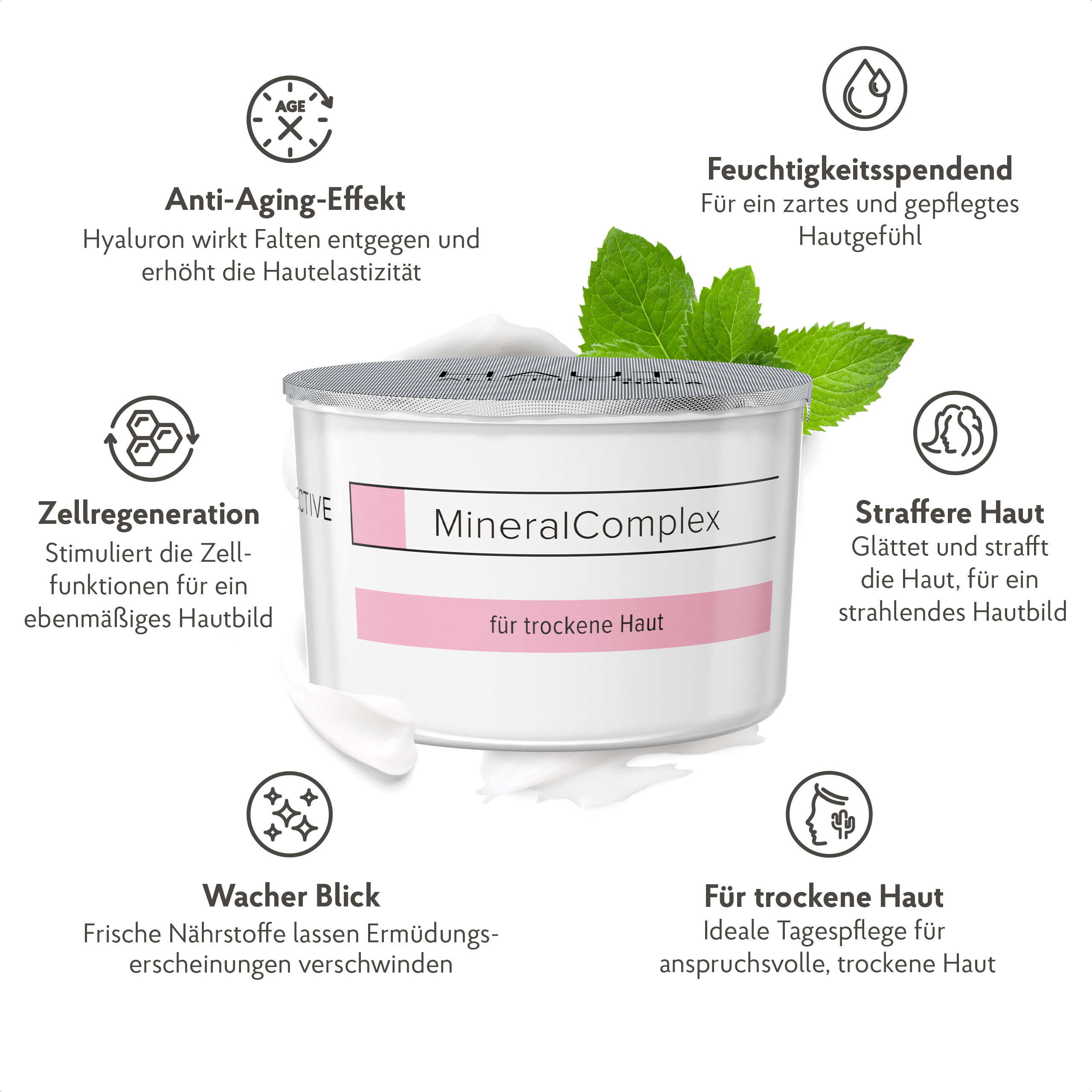 HAKA MineralComplex Intensiv Pflegecreme 50ml Gesichtscreme Anti Aging Creme