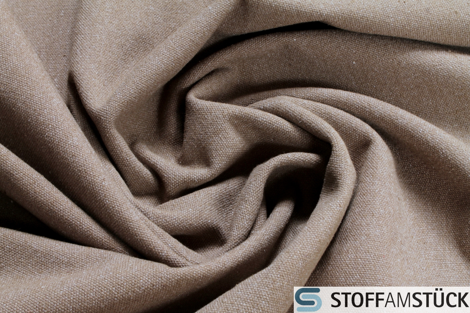 Baumwolle / Polyester Rips sand Polsterstoff