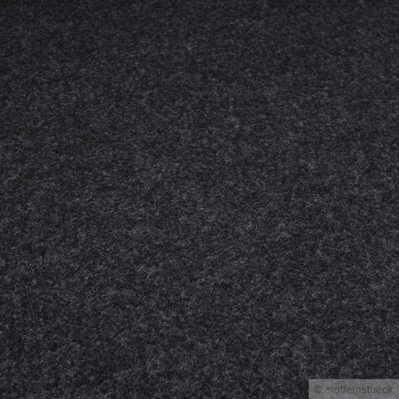 Polyester Filz dunkelgrau meliert 4 mm