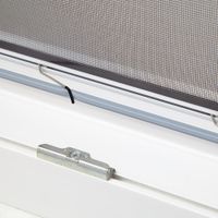Alu Fensterbausatz Slim 100x120cm braun Pollenschutz