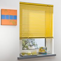 Bella Casa Aluminium-Jalousie, gelb, 220 x 60 cm