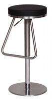 Barhocker Wohnling Durable M6 Edelstahl gebürstet Schwarz