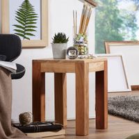 Massivholz Beistelltisch 35 x 35 x 45 Akazie