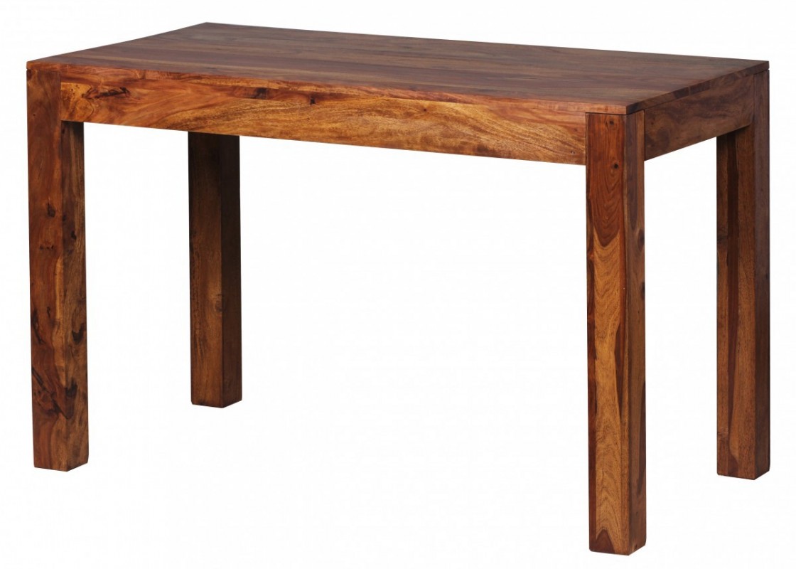 Wohnling Design Esstisch Massiv 120 x 60 x 76 cm Sheesham Massivholz
