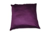 Baumwoll-Satin Kissenhülle Uni 2x 40/40 cm, Farbe pflaume