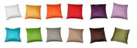 Baumwoll-Satin Kissenhülle Uni 2x 40/40 cm, Farbe grün