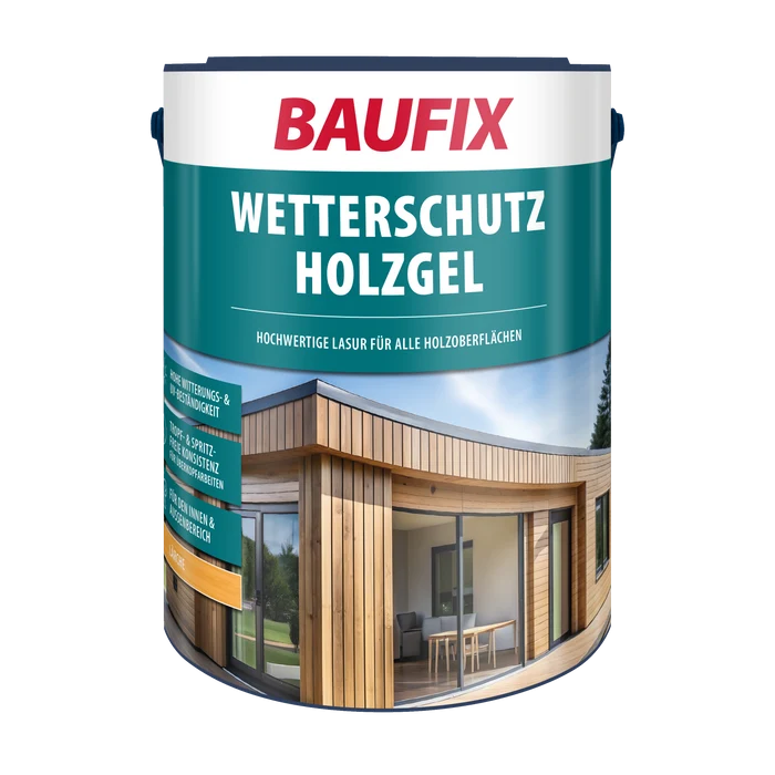 BAUFIX Wetterschutz-Holzgel lärche seidenglänzend 5 Liter Holzlasur
