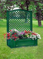 KHW Pflanzkasten 100 cm mit Spalier, grün