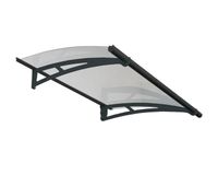 Türvordach Aquila klar 1500 Grau