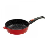Aluguss Bratpfanne 28 cm / Rot / Keramikbeschichtung