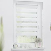 Duo-Rollo Klemmfix, ohne Bohren - Weiß, 65 cm x 150 cm (B x L)