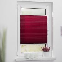 Plissee Klemmfix, ohne Bohren, verspannt - Brombeer, 45 cm x 130 cm (B x L)