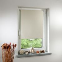Thermo-Rollo Klemmfix, ohne Bohren, Verdunkelung - Creme, 80 cm x 150 cm (B x L)