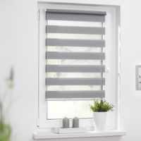 Duo-Rollo Klemmfix, ohne Bohren - Grau, 45 cm x 150 cm (B x L)