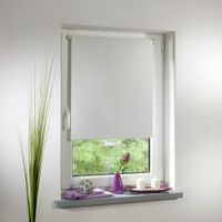 Thermo-Rollo Klemmfix, ohne Bohren, Verdunkelung - Weiß, 60 cm x 150 cm (B x L)