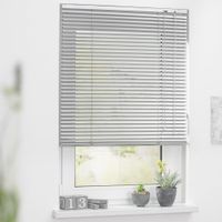 Jalousie Aluminium - Silber, 90 cm x 220 cm (B x L)