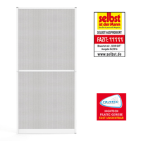 Aluminium Fliegengitterbausatz Tür SLIMPLUS, ca. 100 x 210 cm weiß