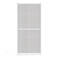 Aluminium Fliegengitterbausatz  Tür SLIMPLUS, 100x210cm braun