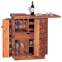 Barschrank aus Massivholz 