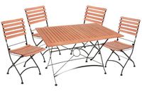 Harms Wien Set 2 Tisch 5.tlg 1x Tisch 304935 / 4x Klappstuhl 304931