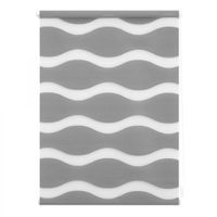 Duo Rollo Welle Klemmfix, ohne Bohren, Grau, 45 cm x 150 cm (B x L)