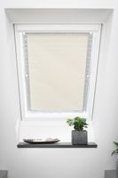 Dachfenster Sonnenschutz Haftfix, ohne Bohren, Verdunkelung, Beige, 59 cm x 96,9 cm (B x L)