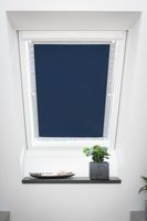 Dachfenster Sonnenschutz Haftfix, ohne Bohren, Verdunkelung, Blau, 47 cm x 96,9 cm (B x L)