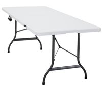 Buffettisch Kunststoff, 183x76x74 cm, weiß