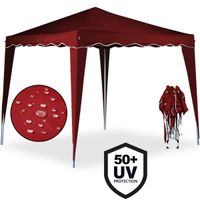 Deuba Faltpavillon Capri 3x3 m weinrot