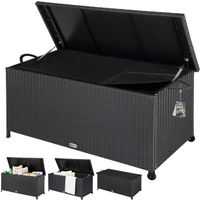Polyrattan Auflagenbox - Schwarz