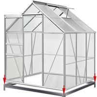 Deuba Gewächshaus 5,85 m³ - 1 Fenster