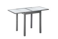 Balkonausziehtisch, matt-silber