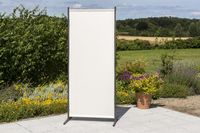 Sichtschutz Textil, schmal, beige