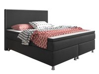Boxspringbett King Size 180x200 cm Webstoff Anthrazit