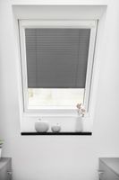 Dachfenster Plissee - Grau 47,3 x 100 cm