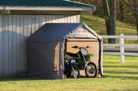 ShelterLogic Foliengerätehaus 3,24 m² grau