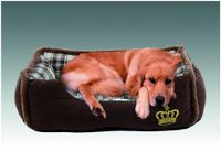 tierbett"Krone"mit Kronenmotiv, Gr.L