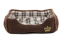 tierbett"Krone"mit Kronenmotiv, Gr.S