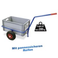 Handwagen mit Kunststoffkasten