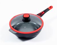 Click-Grip Bratpfanne Aluguss mit Keramikbeschichtung Ø24cm mit Glasdeckel